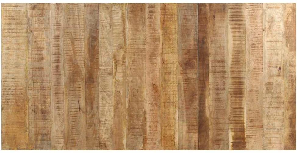 Valgomojo stalas, 200x100x76cm, neapdorota mango mediena