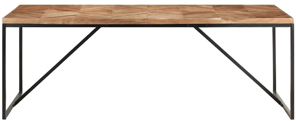 Valgomojo stalas, 200x90x76cm, akacija ir mango mediena