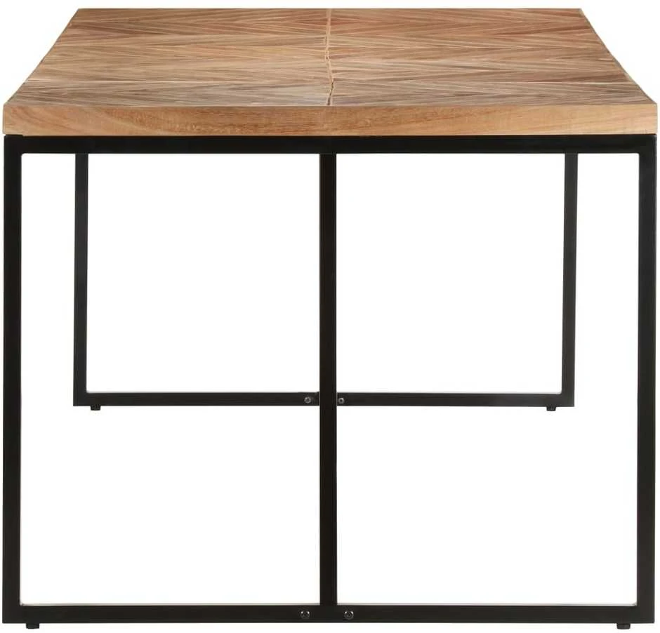 Valgomojo stalas, 200x90x76cm, akacija ir mango mediena
