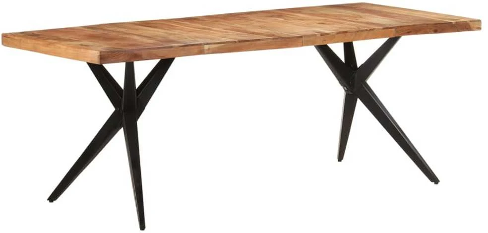 Valgomojo stalas, 200x90x76cm, akacijos medienos masyvas