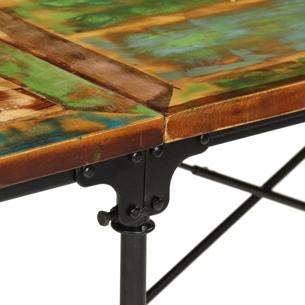 Valgomojo stalas, 220x90x77cm, perdirbtos medienos masyvas