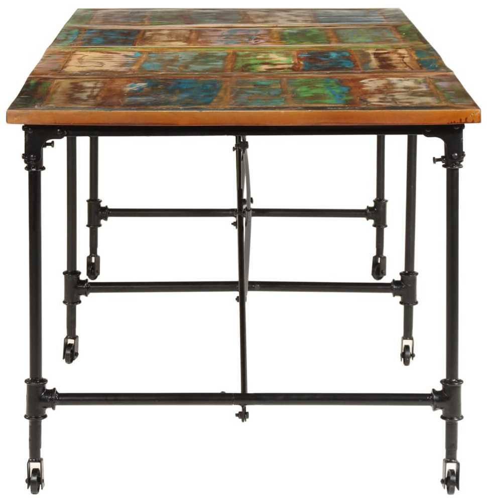 Valgomojo stalas, 220x90x77cm, perdirbtos medienos masyvas