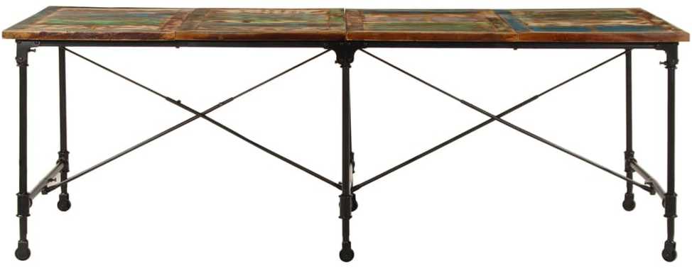 Valgomojo stalas, 220x90x77cm, perdirbtos medienos masyvas