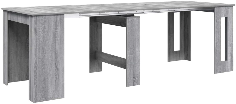 Valgomojo stalas 240 x 85 x 75 cm Apdirbta mediena Pilka Sonoma