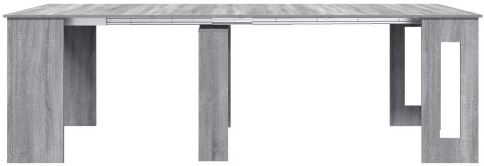 Valgomojo stalas 240 x 85 x 75 cm Apdirbta mediena Pilka Sonoma
