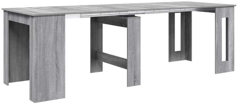 Valgomojo stalas 240 x 85 x 75 cm Apdirbta mediena Pilka Sonoma