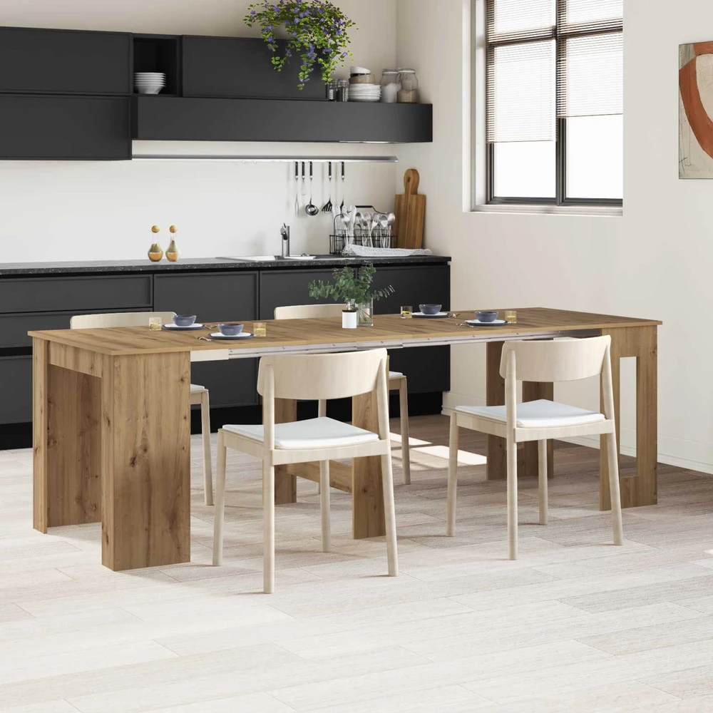 Valgomojo stalas 240 x 85 x 75 cm Apdirbta mediena Stačiakampio