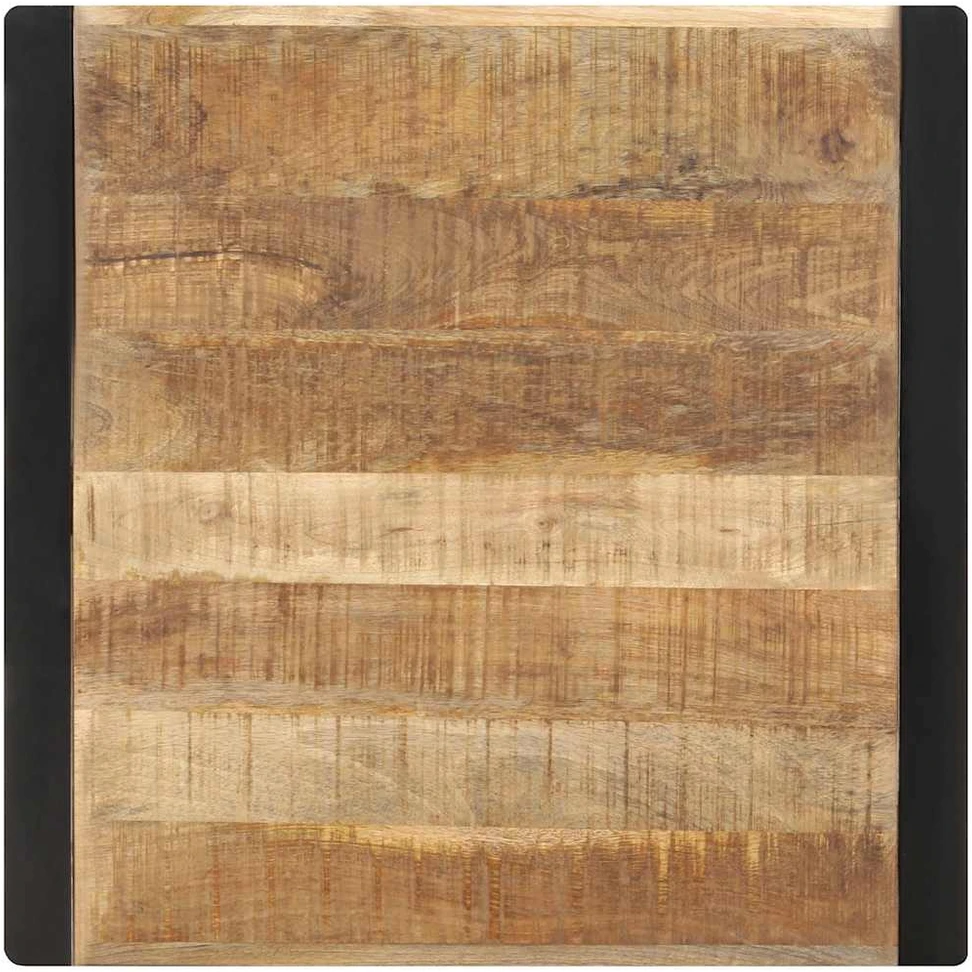 Valgomojo stalas, 70x70x75cm, neapdorota mango mediena
