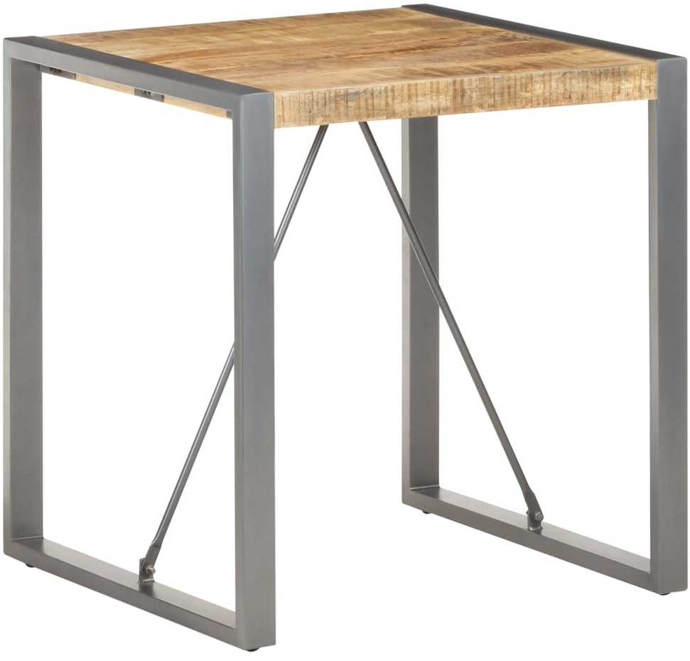 Valgomojo stalas, 70x70x75cm, neapdorota mango mediena