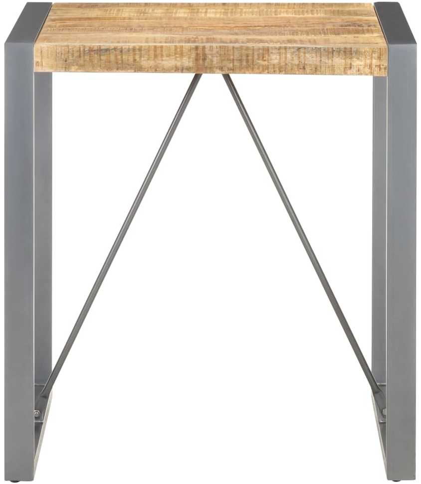 Valgomojo stalas, 70x70x75cm, neapdorota mango mediena