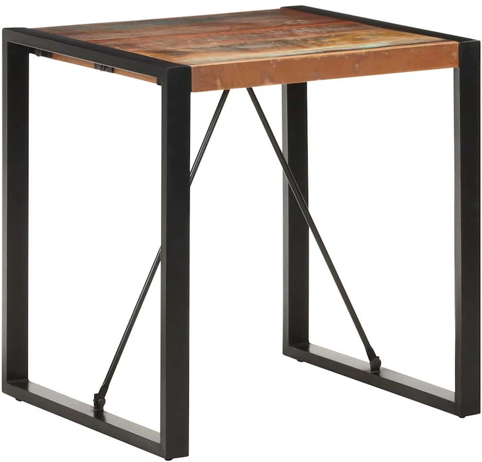 Valgomojo stalas, 70x70x75cm, perdirbtos medienos masyvas