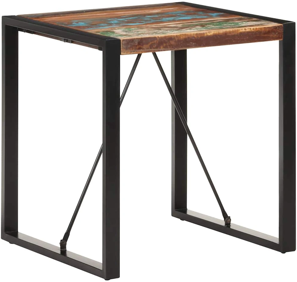 Valgomojo stalas, 70x70x75cm, perdirbtos medienos masyvas