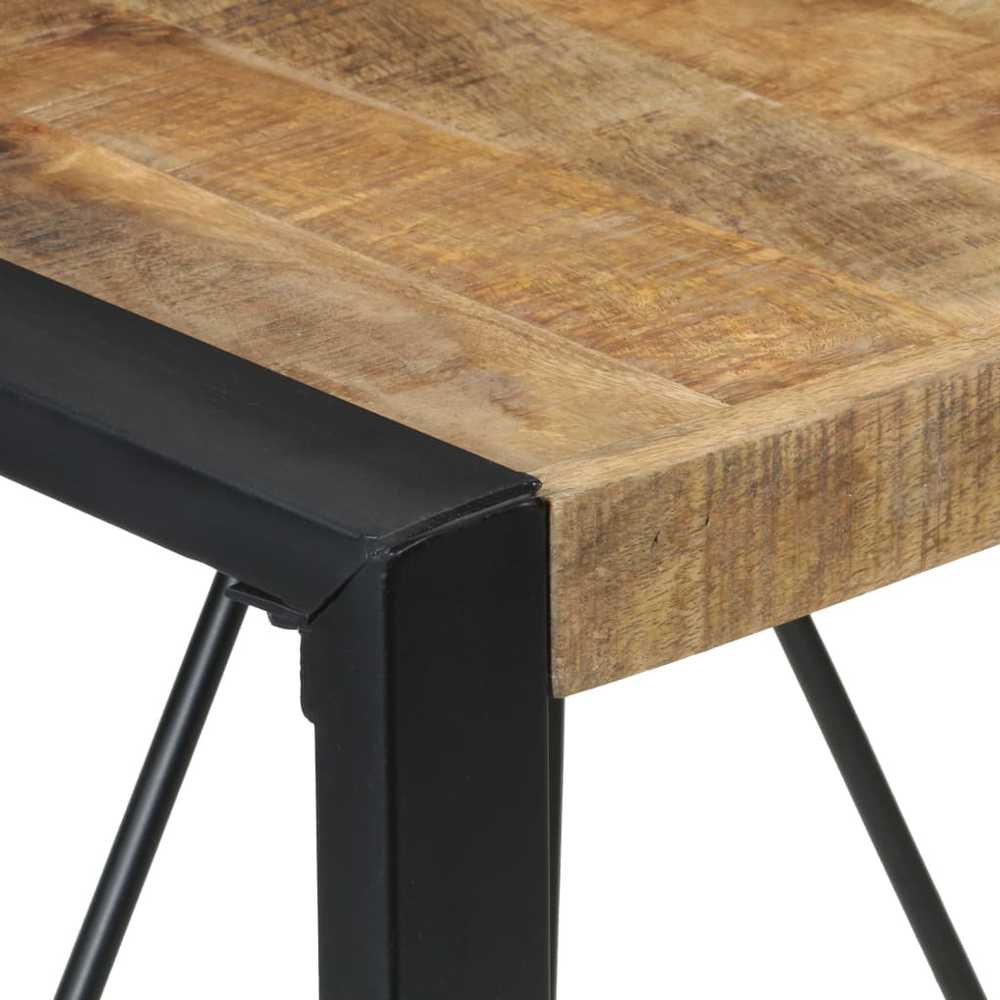 Valgomojo stalas, 80x80x75cm, neapdorota mango mediena