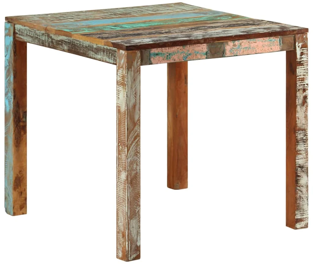 Valgomojo stalas, 82x80x76cm, perdirbtos medienos masyvas