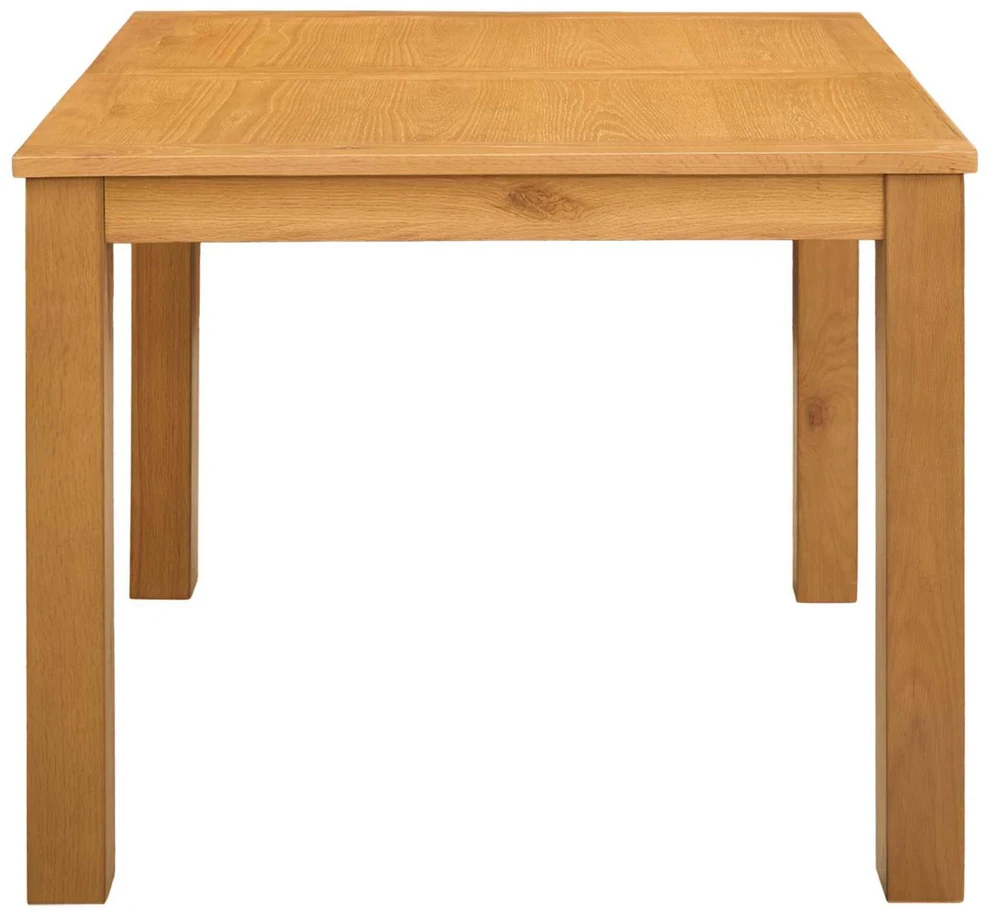 Valgomojo stalas 90 x 90 x 75 cm Kietas ąžuolo medis Natūrali