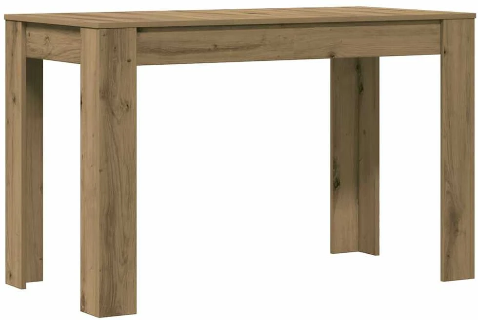 Valgomojo stalas, artisano ąžuolo, 120x60x76cm, mediena