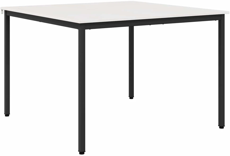 Valgomojo stalas Balta 110 x 110 x 75 cm Kietos pušies mediena