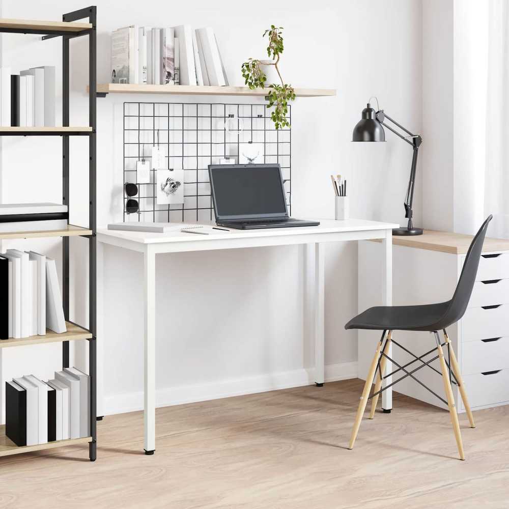 Valgomojo stalas Balta 110 x 55 x 75 cm Kietos pušies mediena