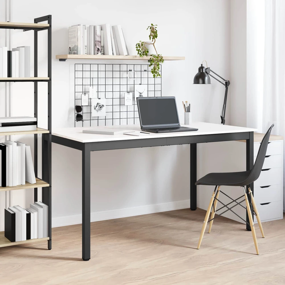 Valgomojo stalas Balta 140 x 80 x 75 cm Kietos pušies mediena