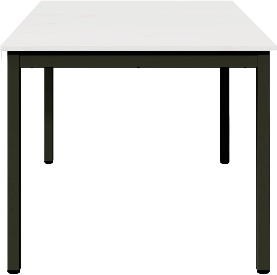 Valgomojo stalas Balta 150 x 90 x 75 cm Kietos pušies mediena