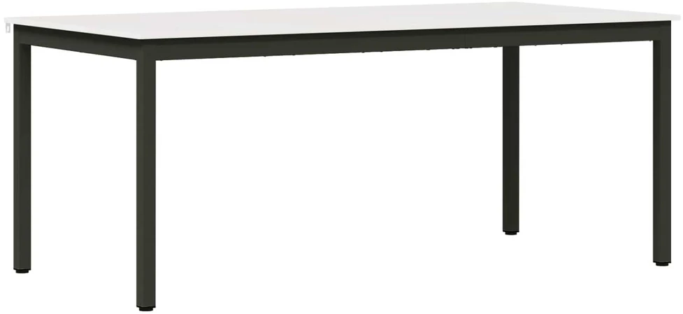 Valgomojo stalas Balta 180 x 90 x 75 cm Kietos pušies mediena