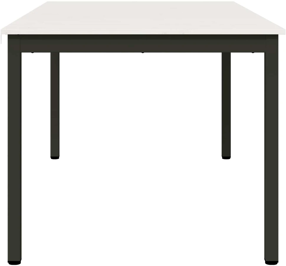 Valgomojo stalas Balta 180 x 90 x 75 cm Kietos pušies mediena