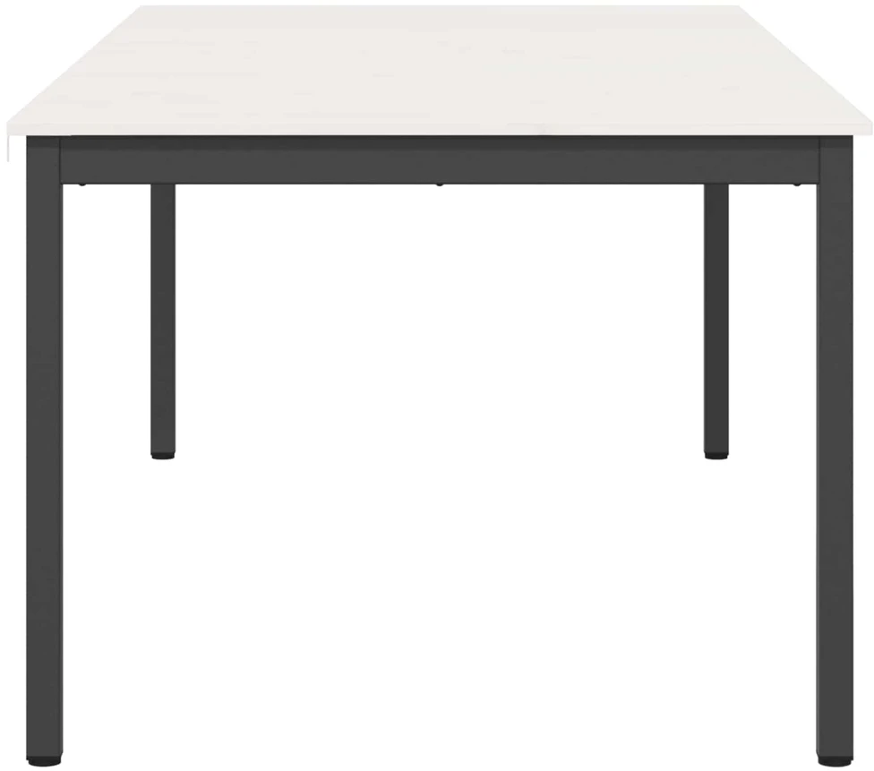 Valgomojo stalas Balta 200 x 100 x 75 cm Kietos pušies mediena