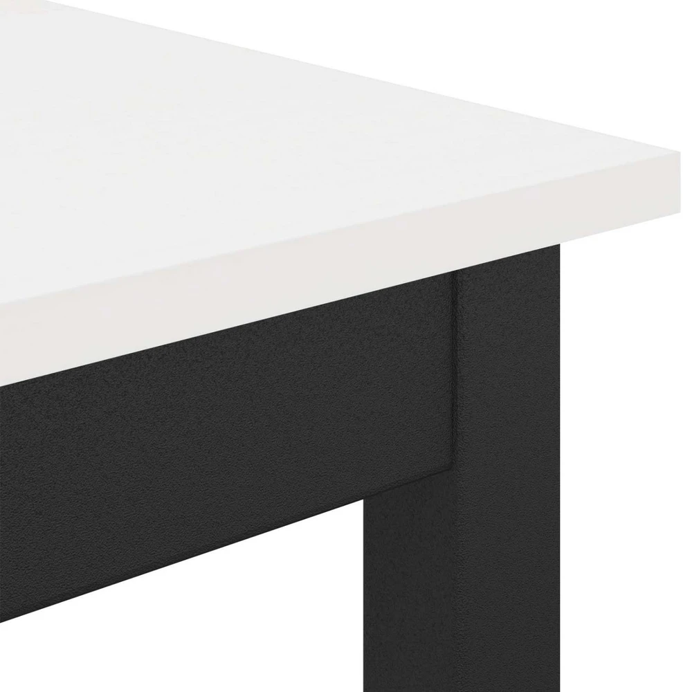 Valgomojo stalas Balta 70 x 70 x 75 cm Kietos pušies mediena