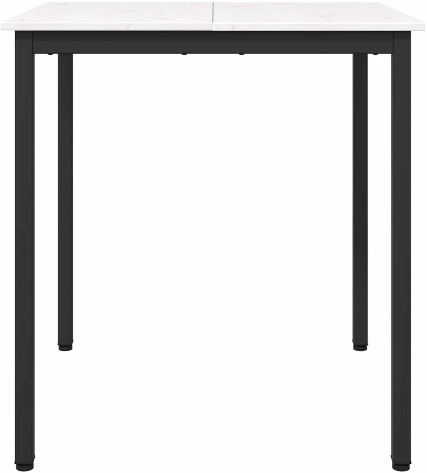 Valgomojo stalas Balta 70 x 70 x 75 cm Kietos pušies mediena