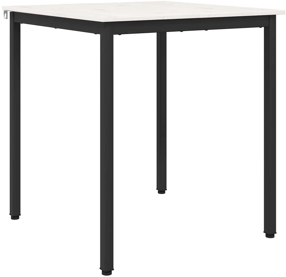 Valgomojo stalas Balta 70 x 70 x 75 cm Kietos pušies mediena