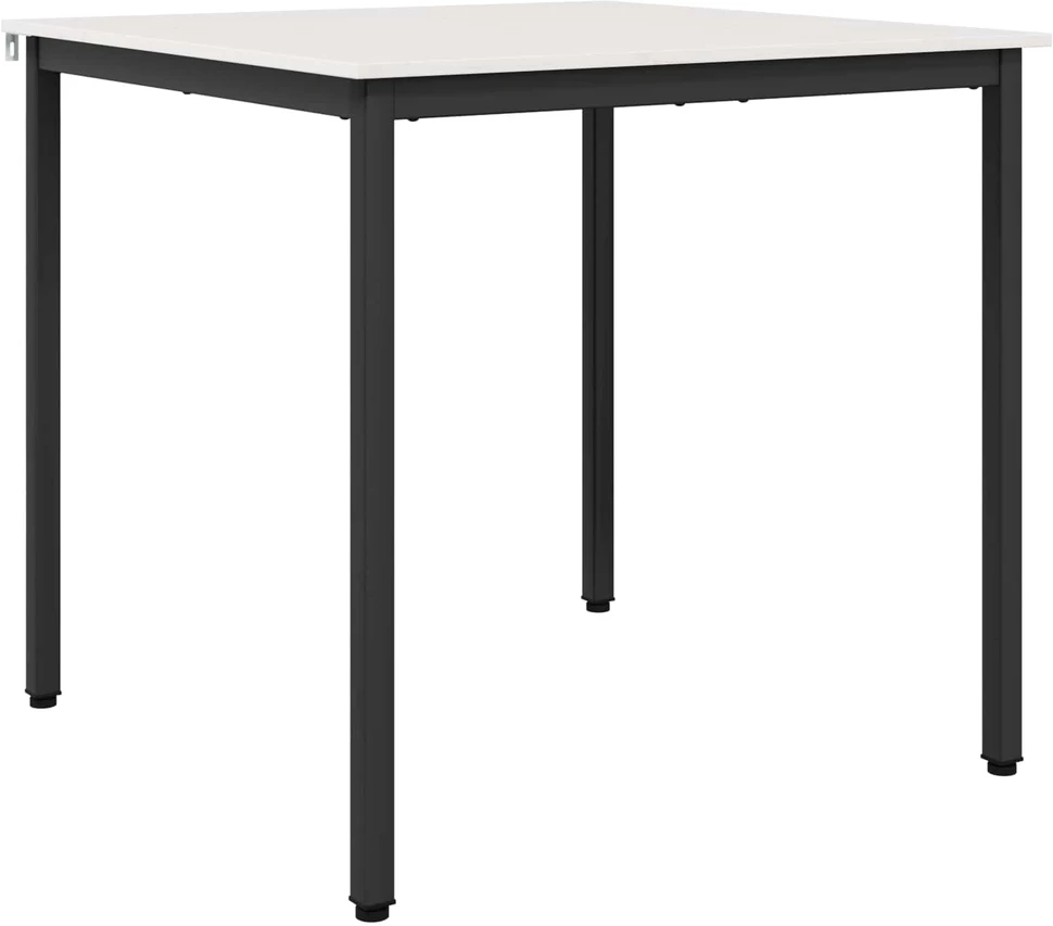 Valgomojo stalas Balta 80 x 80 x 75 cm Kietos pušies mediena