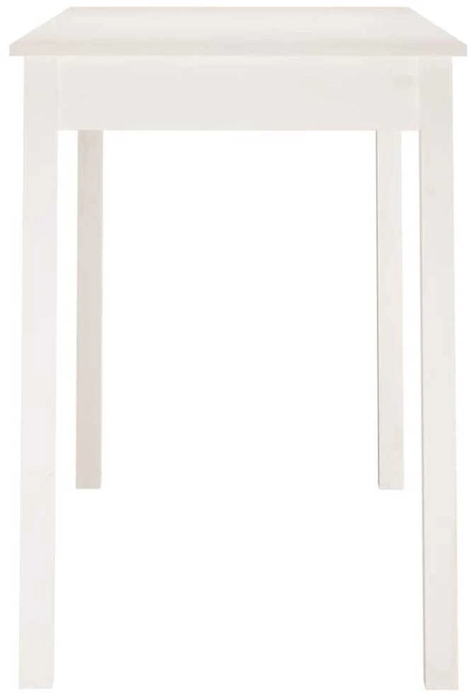 Valgomojo stalas, baltas, 110x55x75cm, pušies medienos masyvas