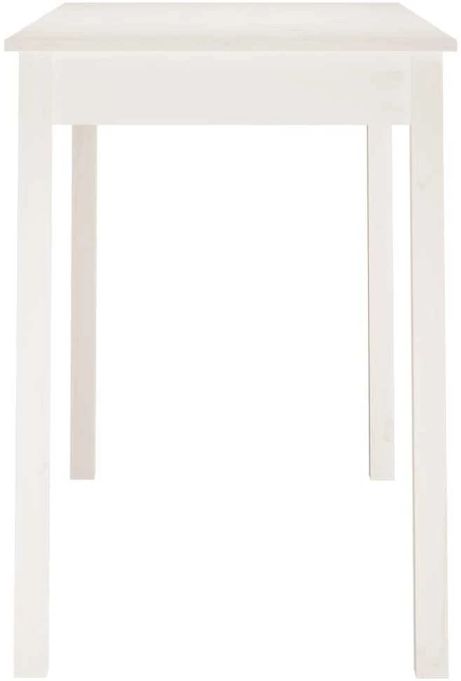Valgomojo stalas, baltas, 110x55x75cm, pušies medienos masyvas