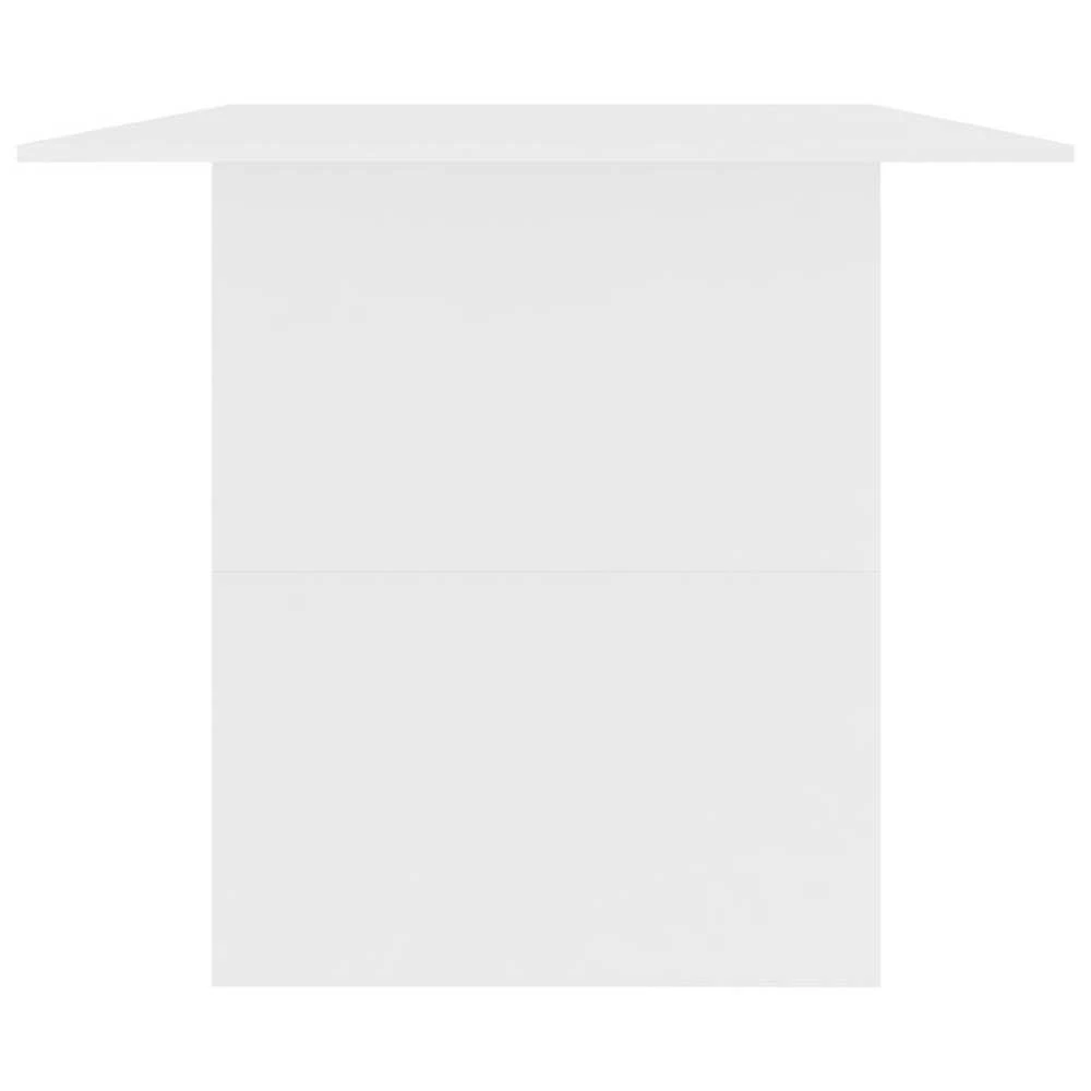 Valgomojo stalas, baltas, 180x90x76cm, apdirbta mediena
