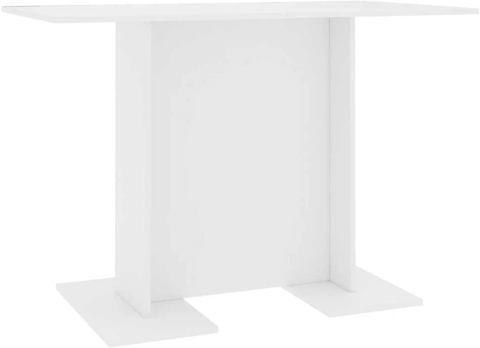 Valgomojo stalas, baltos spalvos, 110x60x75cm, apdirbta mediena