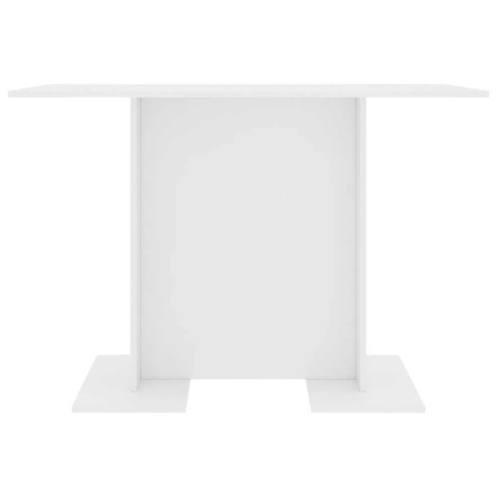 Valgomojo stalas, baltos spalvos, 110x60x75cm, apdirbta mediena