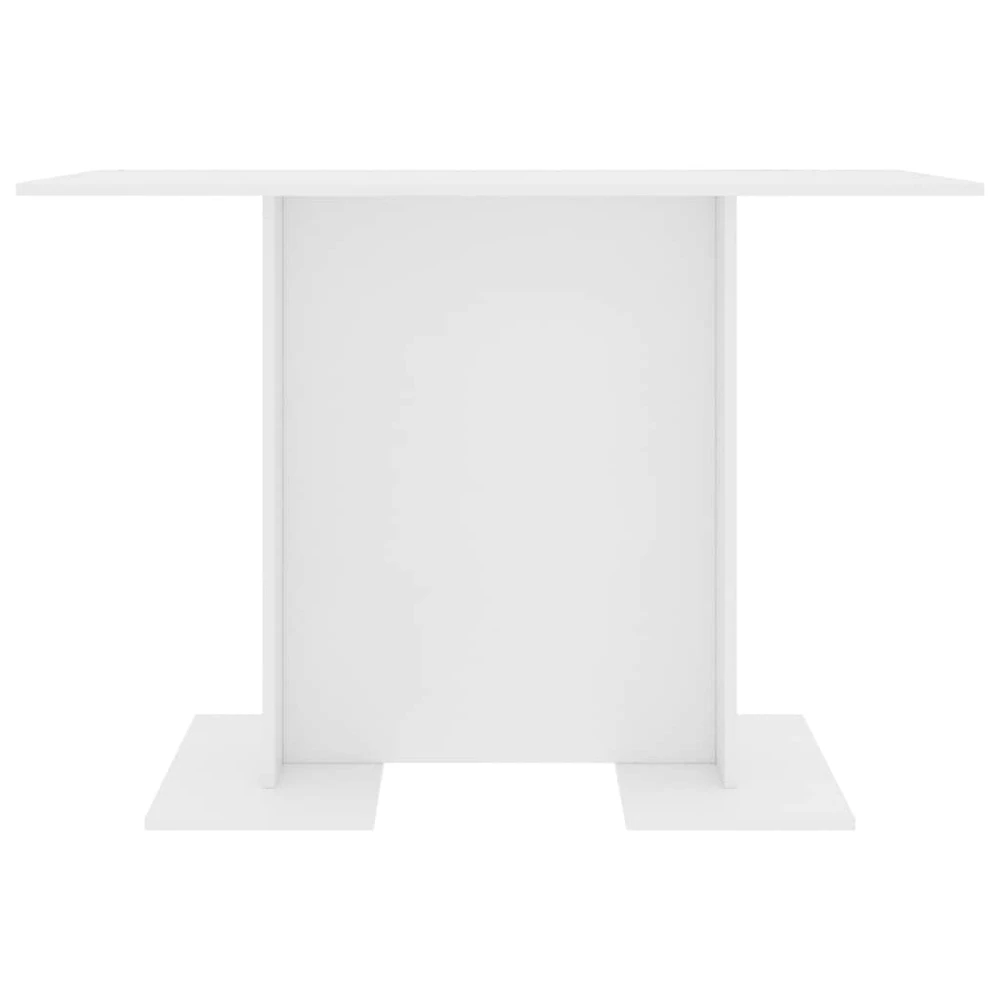 Valgomojo stalas, baltos spalvos, 110x60x75cm, apdirbta mediena