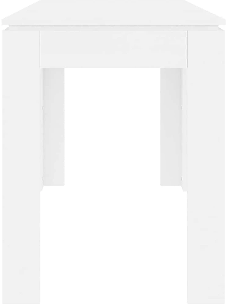 Valgomojo stalas, baltos spalvos, 120x60x76cm, apdirbta mediena