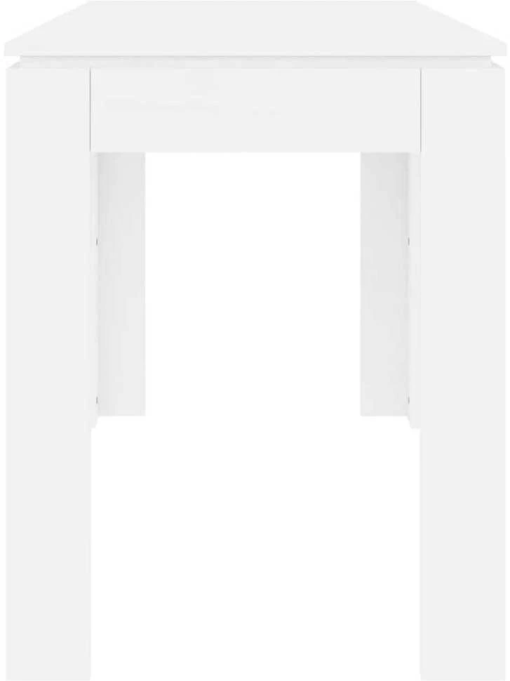 Valgomojo stalas, baltos spalvos, 120x60x76cm, apdirbta mediena