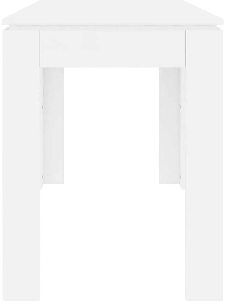 Valgomojo stalas, baltos spalvos, 120x60x76cm, apdirbta mediena