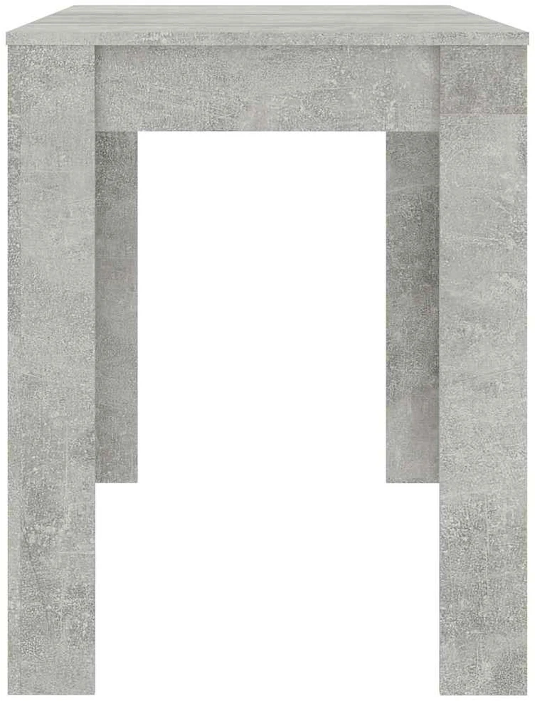 Valgomojo stalas, betono pilkas, 120x60x76cm, apdirbta mediena