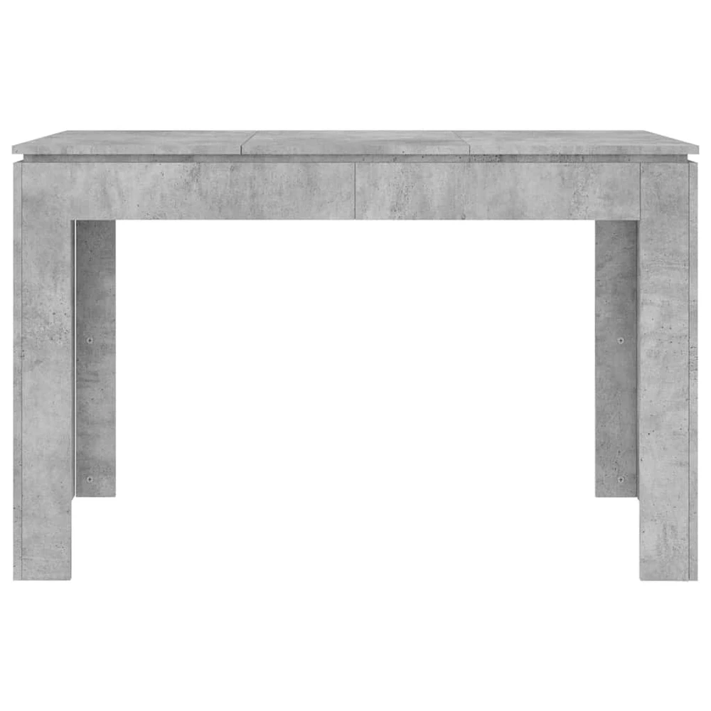 Valgomojo stalas, betono pilkas, 120x60x76cm, apdirbta mediena