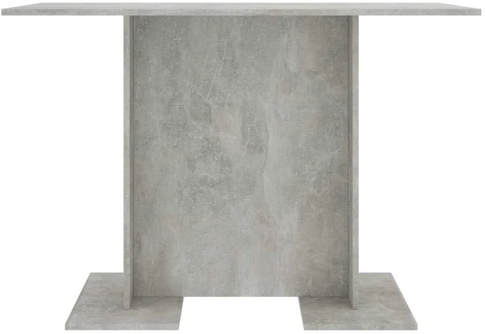 Valgomojo stalas, betono pilkos, 110x60x75 cm, apdirbta mediena