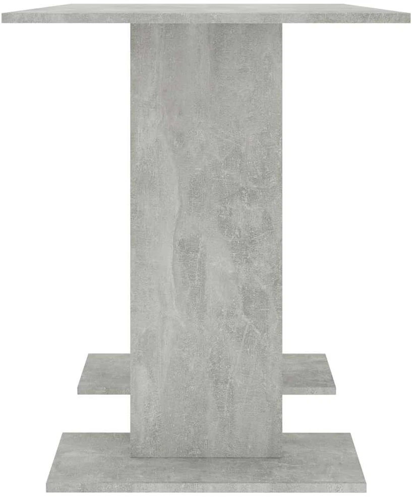 Valgomojo stalas, betono pilkos, 110x60x75 cm, apdirbta mediena