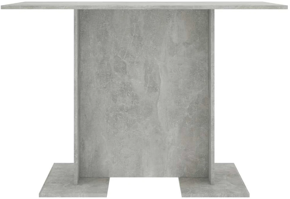 Valgomojo stalas, betono pilkos, 110x60x75 cm, apdirbta mediena