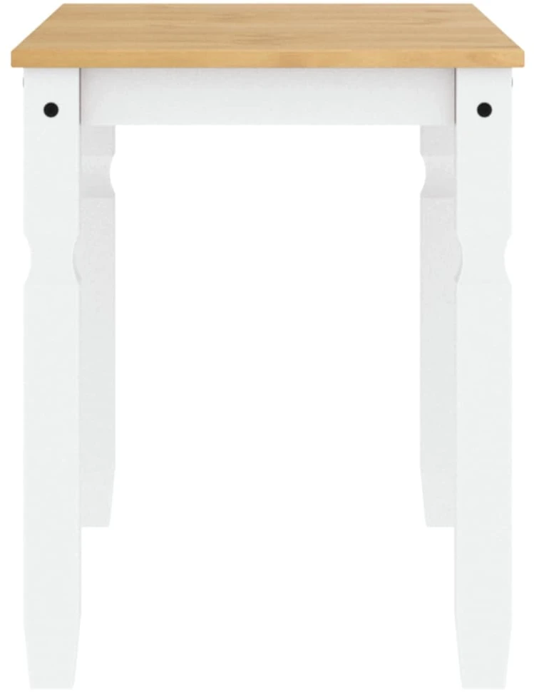 Valgomojo stalas Corona, baltas, 112x60x75cm, pušies masyvas