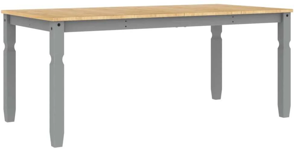 Valgomojo stalas Corona, pilkas, 180x90x75cm, pušies masyvas