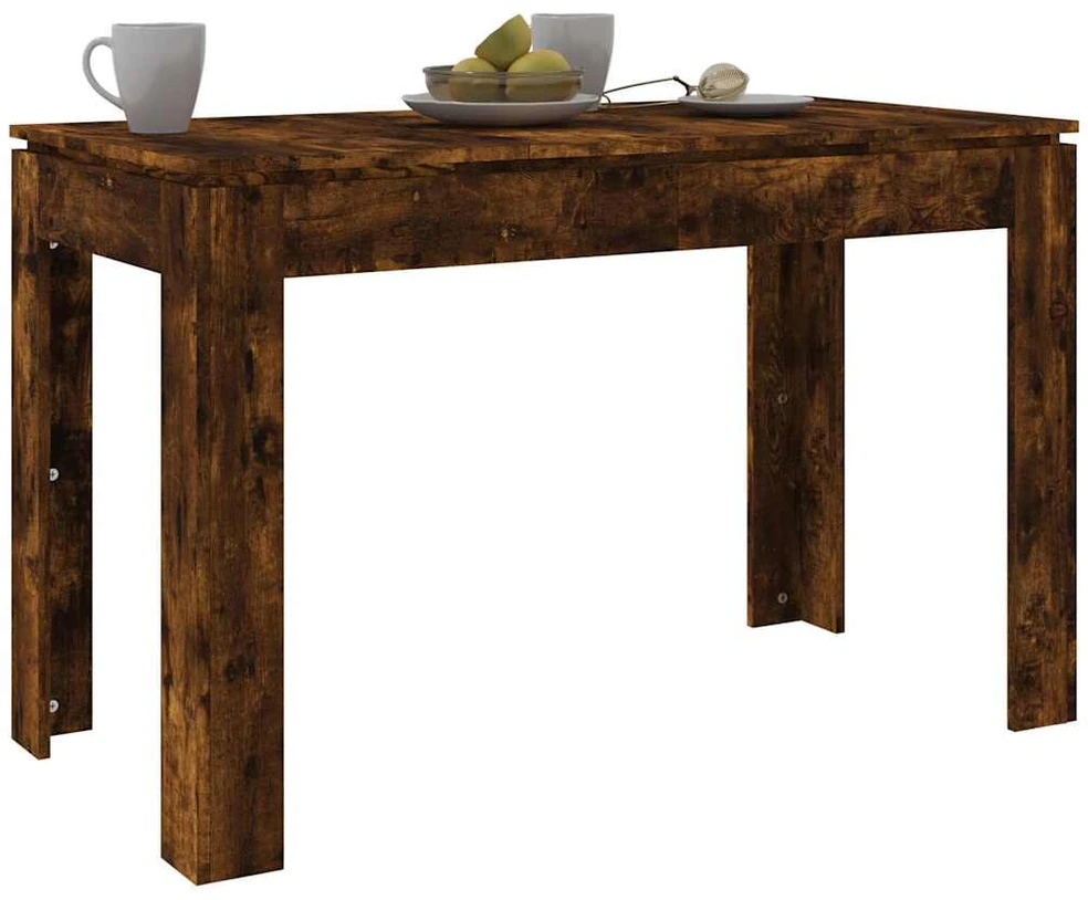 Valgomojo stalas, dūminio ąžuolo, 120x60x76cm, apdirbta mediena