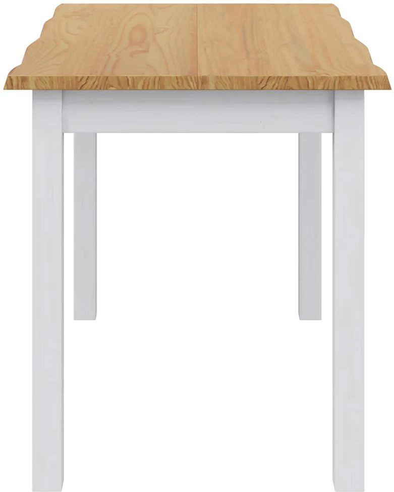 VidaXL Valgomojo stalas EKAI Balta 112 x 70 x 76,5 cm