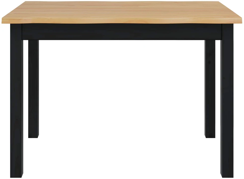 VidaXL Valgomojo stalas EKAI Juoda 112 x 70 x 76,5 cm